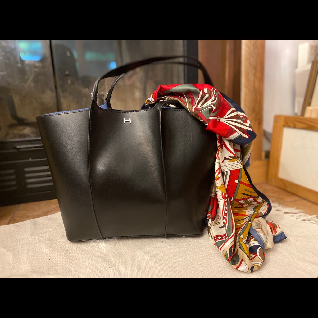H By Halston Purse. Black.